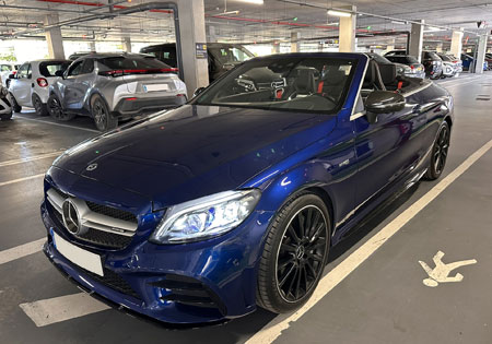 Mercedes C43 AMG cabrio Rental Ibiza - Convertible Rental Ibiza - Luxury Car Ibiza